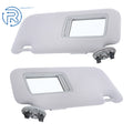 Set of 2 Sun Visors for Toyota Corolla (2009–2013) Gray Plastic