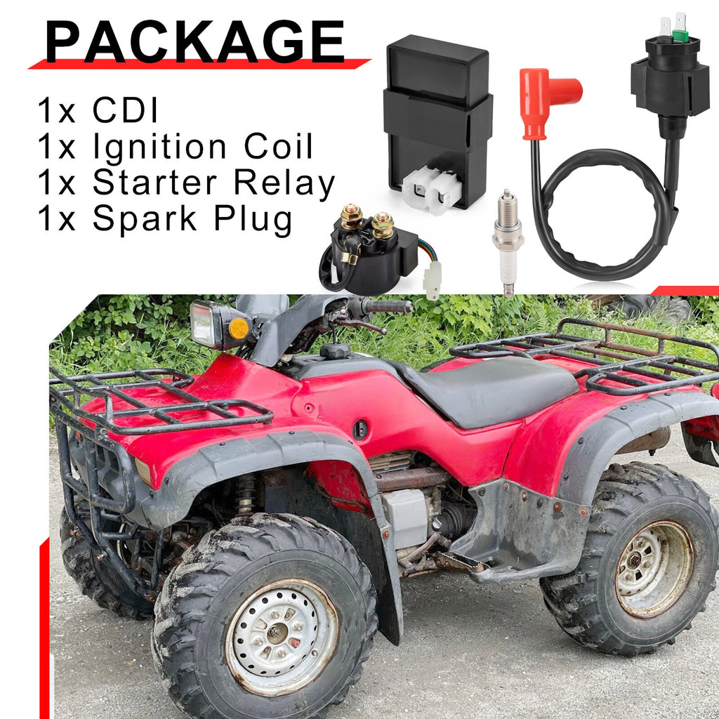 Ignition Coil & Relay Regulator & CDI for Honda Foreman 400 TRX400FW (1995–2003)