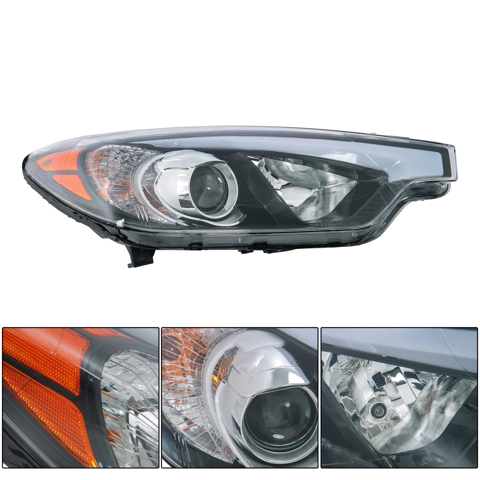 Headlight Assembly for Kia Forte (2014–2016) Halogen Passenger Side