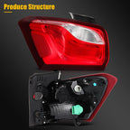 Left Side Tail Light Assembly for Chevrolet Equinox (2018–2020)