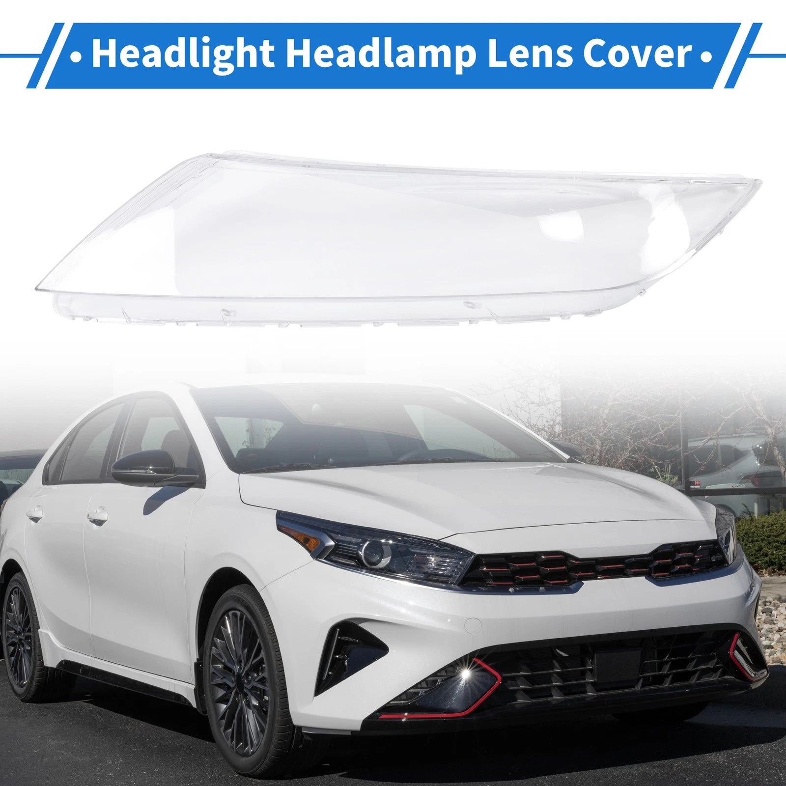 Headlight Lens Cover for Kia Optima (2011–2013) PC Clear