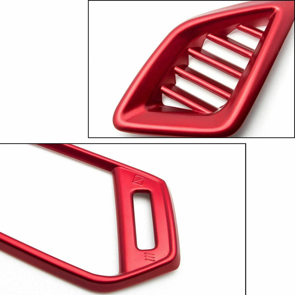 Interior Dashboard Air Vent AC Outlet Covers Trim Red for Honda Accord (2018-2022)