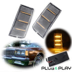 Clear Amber Side Marker Light for Pontiac Parisienne Bonneville Safari