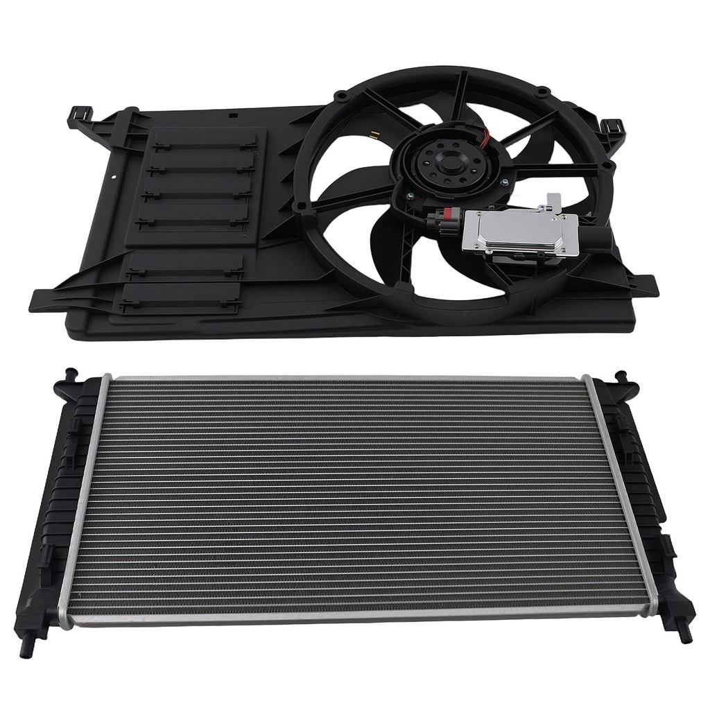 Radiator and Cooling Fan for Mazda 3 (2010–2013)