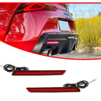 2X Red Rear Bumper LED Reflector Tail Lights for Toyota GR Supra (2020–2024)