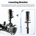 4X Shock Struts Assembly w/Coil Spring for Toyota Camry (2007–2011)