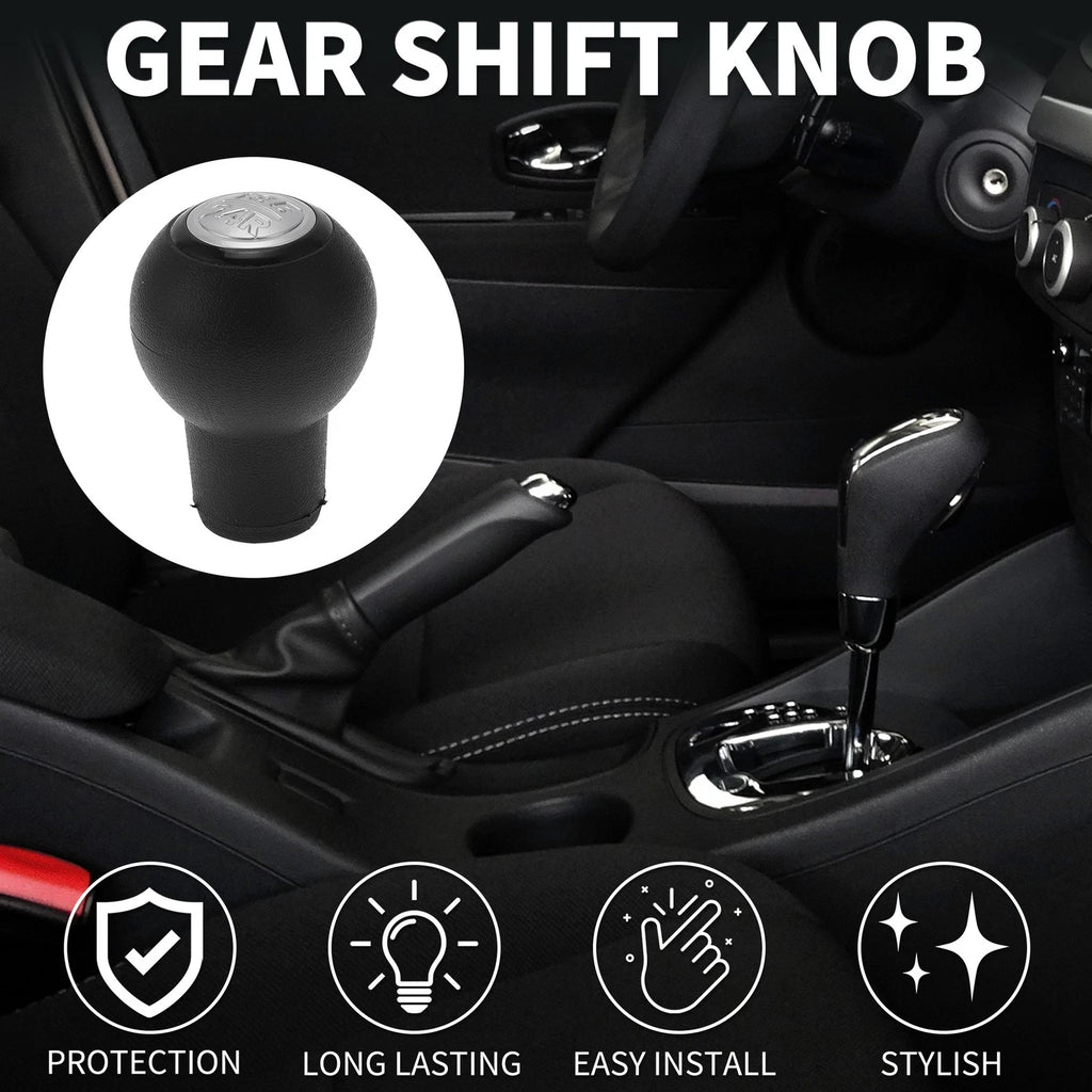 5 Speed Manual Gear Shifter Knob for Hyundai Elantra (2000–2006) Black Plastic