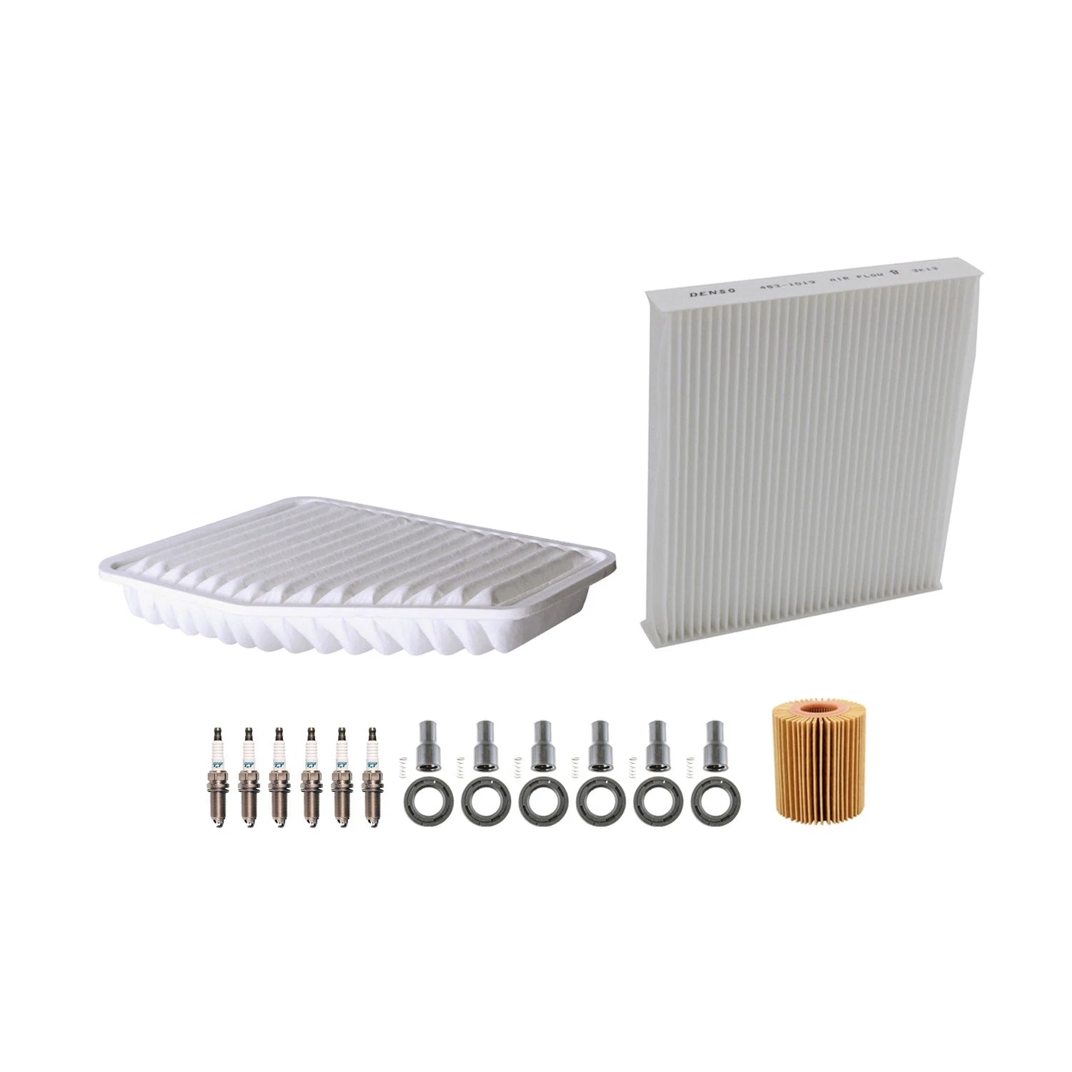 Denso Tune Up Kit 6 Spark Plugs & Boots for Lexus GS300 GS450h (1998–2019)
