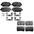 Set of 4 Akebono ProACT Ceramic Brake Pads for Lexus GS300 IS250 (2006–2013)