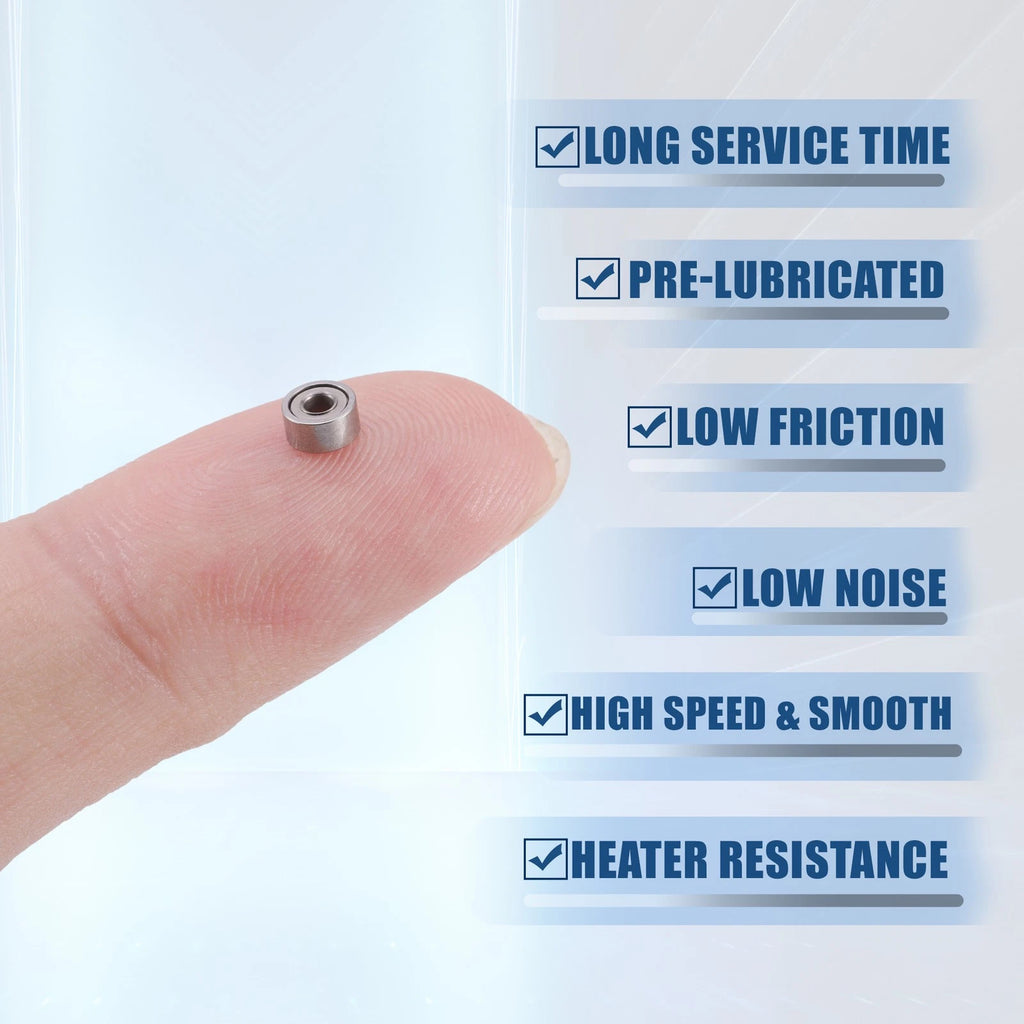 10 Pcs 1.5x4x2mm Deep Groove Ball Bearings 681XZZ for Automotive 