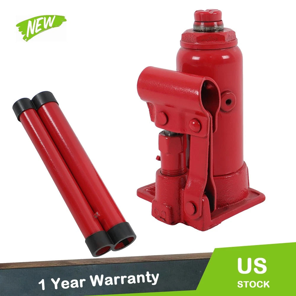 2 Ton Hydraulic Bottle Jack for Car Repair (Fits Most Vehicles)