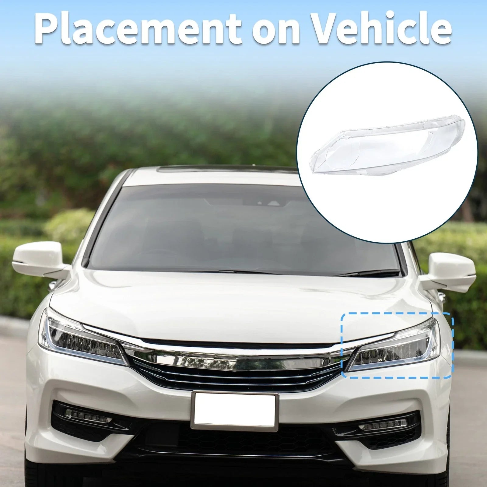 Car Front Left Headlight Lens Cover for Honda Civic (2006-2011)