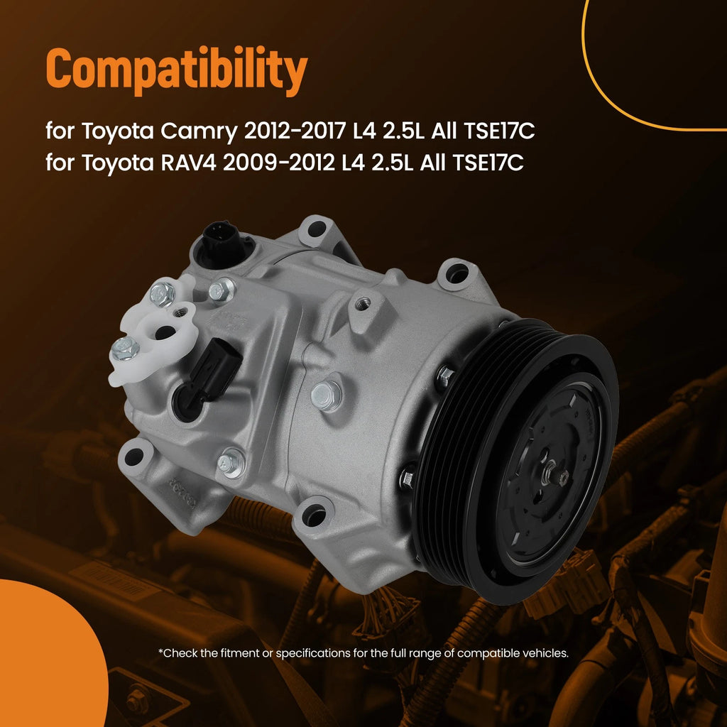 Air Conditioning Compressor for Toyota Camry (2012–2017) 883100R013 TSE17C