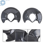 2X Front Left & Right Black Brake Dust Shield for Honda Civic (2006-2011)