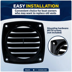 6-Slotted Louvered Flush Hose Ventilators for Universal Applications (3-Inch)