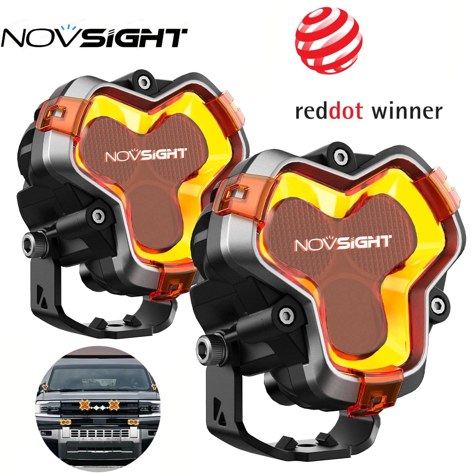 2X 3" LED Work Light Bar Pod for SUV Truck Jeep (2010–2023)