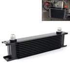Set of 10 Row Black Aluminum Engine Transmission Oil Coolers