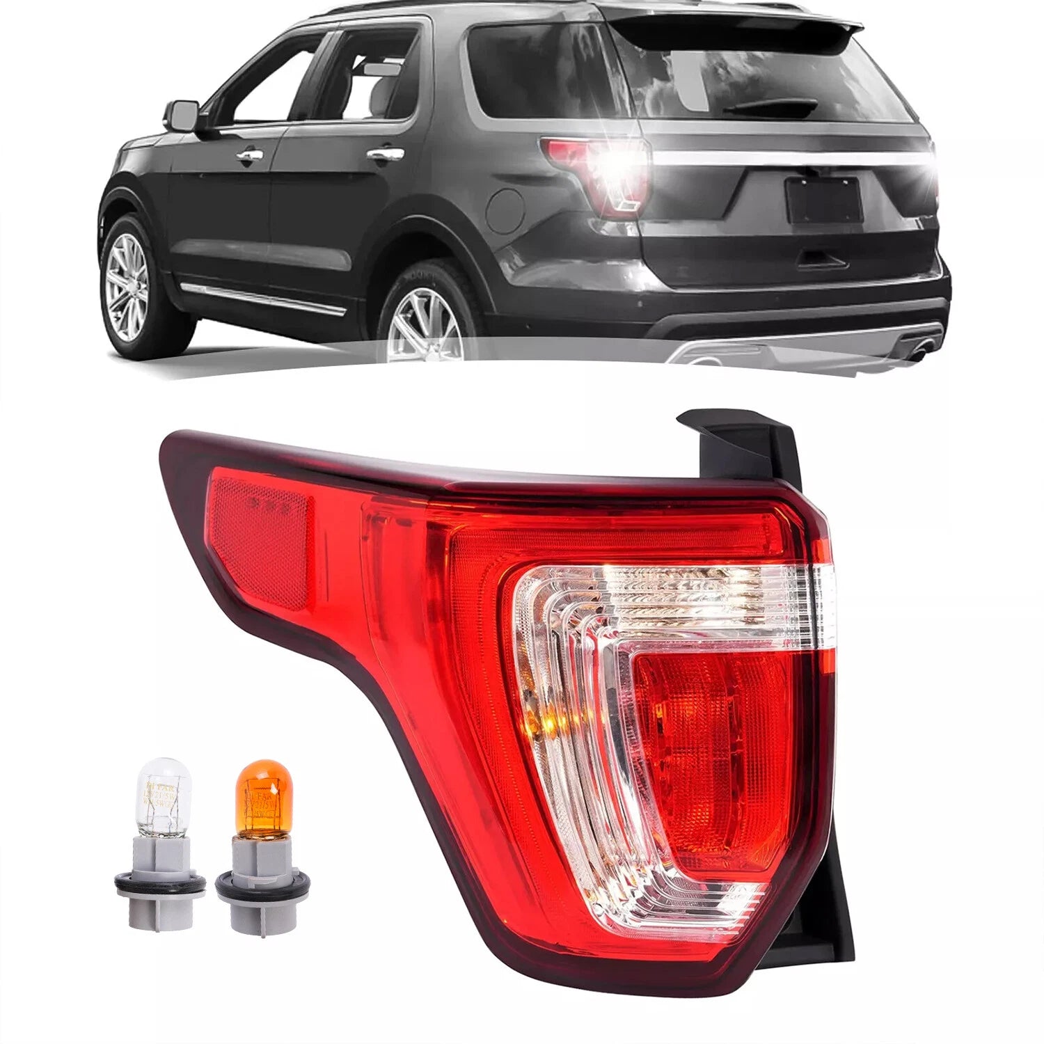 Driver Side Tail Light Brake Lamp for Ford Explorer (2016–2019)