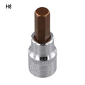 Drive Bit Socket Set H3-H10 for 3/8 Inch Hex Socket (47mm)