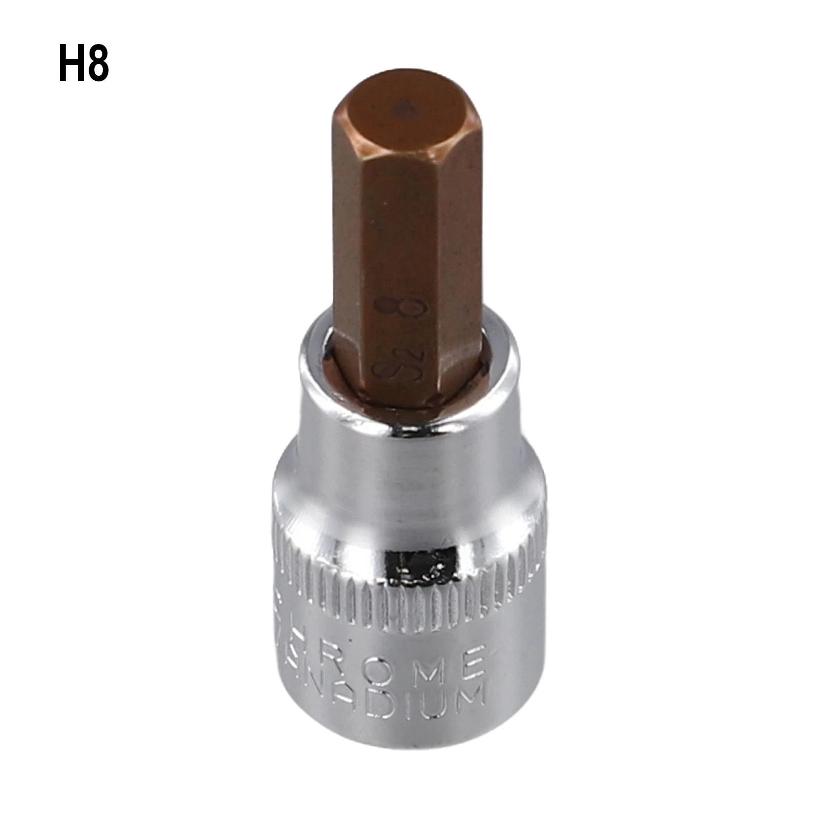 Drive Bit Socket Set H3-H10 for 3/8 Inch Hex Socket (47mm)