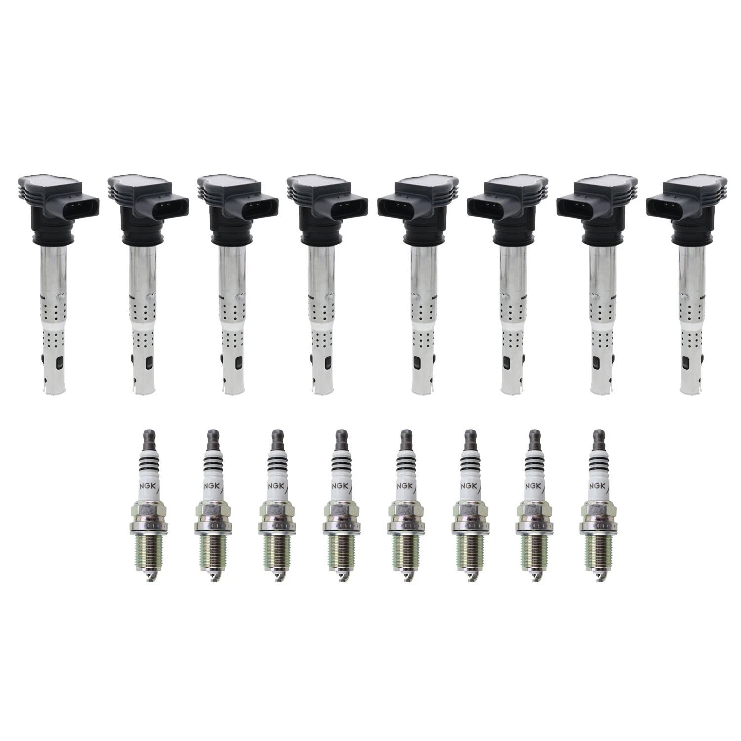 Set of 8 Ignition Coils & NGK Iridium IX Spark Plugs for Audi RS5 (2013–2015)