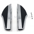 Shark Fin Passenger Footboard for Harley Dyna (2006–2017) & Touring (1986–2019) Chrome