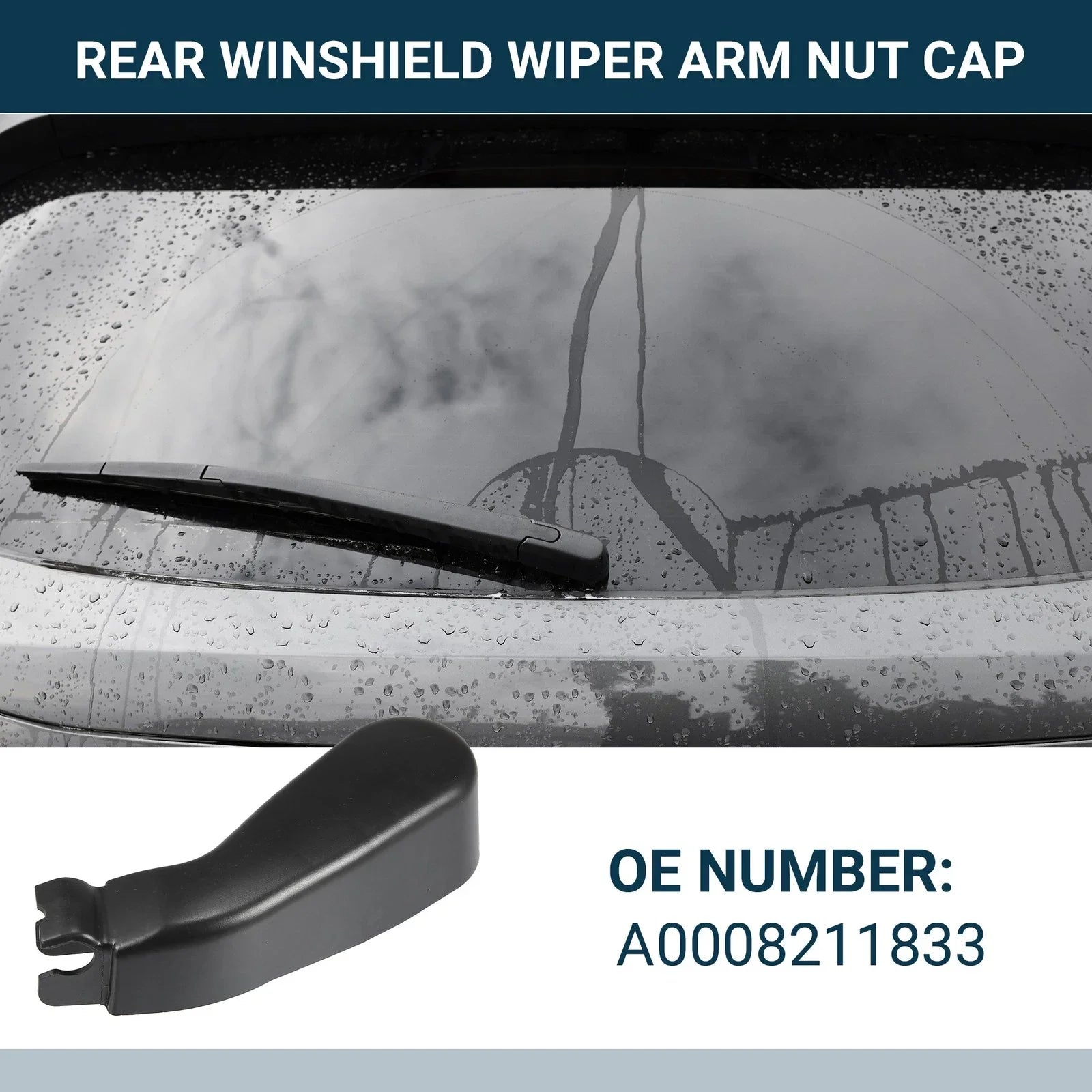 Rear Windshield Wiper Arm Nut Cover for Mercedes-Benz Vito (2003-2010)