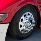 Chrome Bullet Lug Nut Covers Thread-On 33mm for Jeep Wrangler (2007–2024)