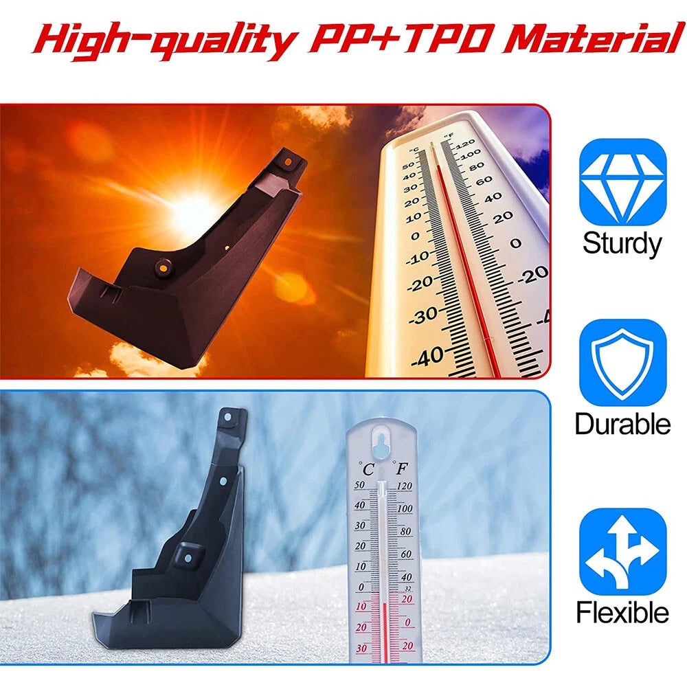 4PCS Molded Mud Flaps Splash Guards for Toyota RAV4 (2019-2022)