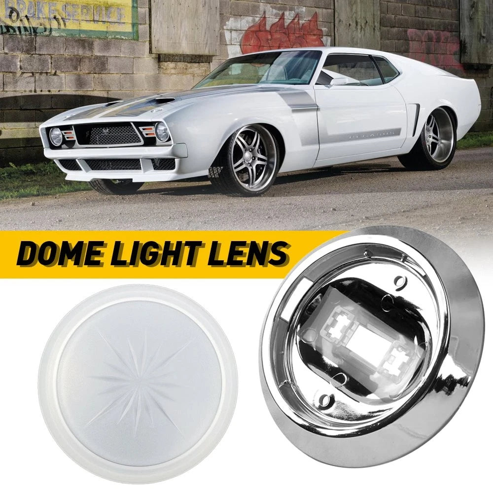 Round Dome Light Base & Lens for Chevrolet Cars (1971–1981) OT001000A EXV