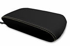Leather Console Lid Armrest Cover for Toyota 4Runner (2010–2019) Beige Stitch