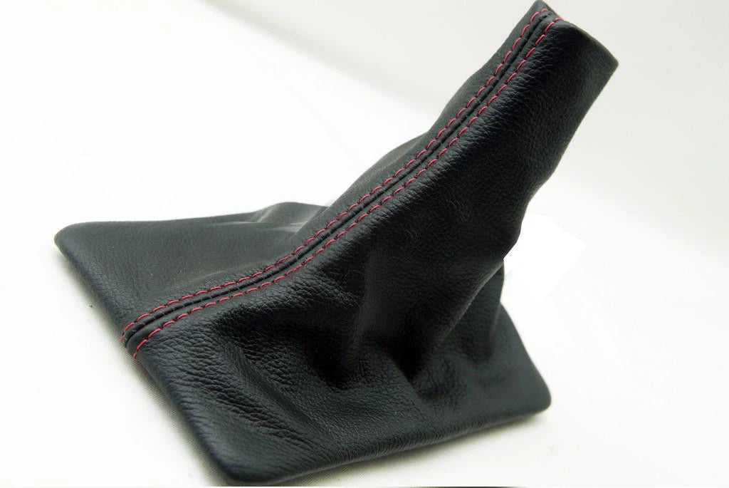 Manual Shift Boot for Ford Mustang (2005–2009) Red Stitch Leather Synthetic