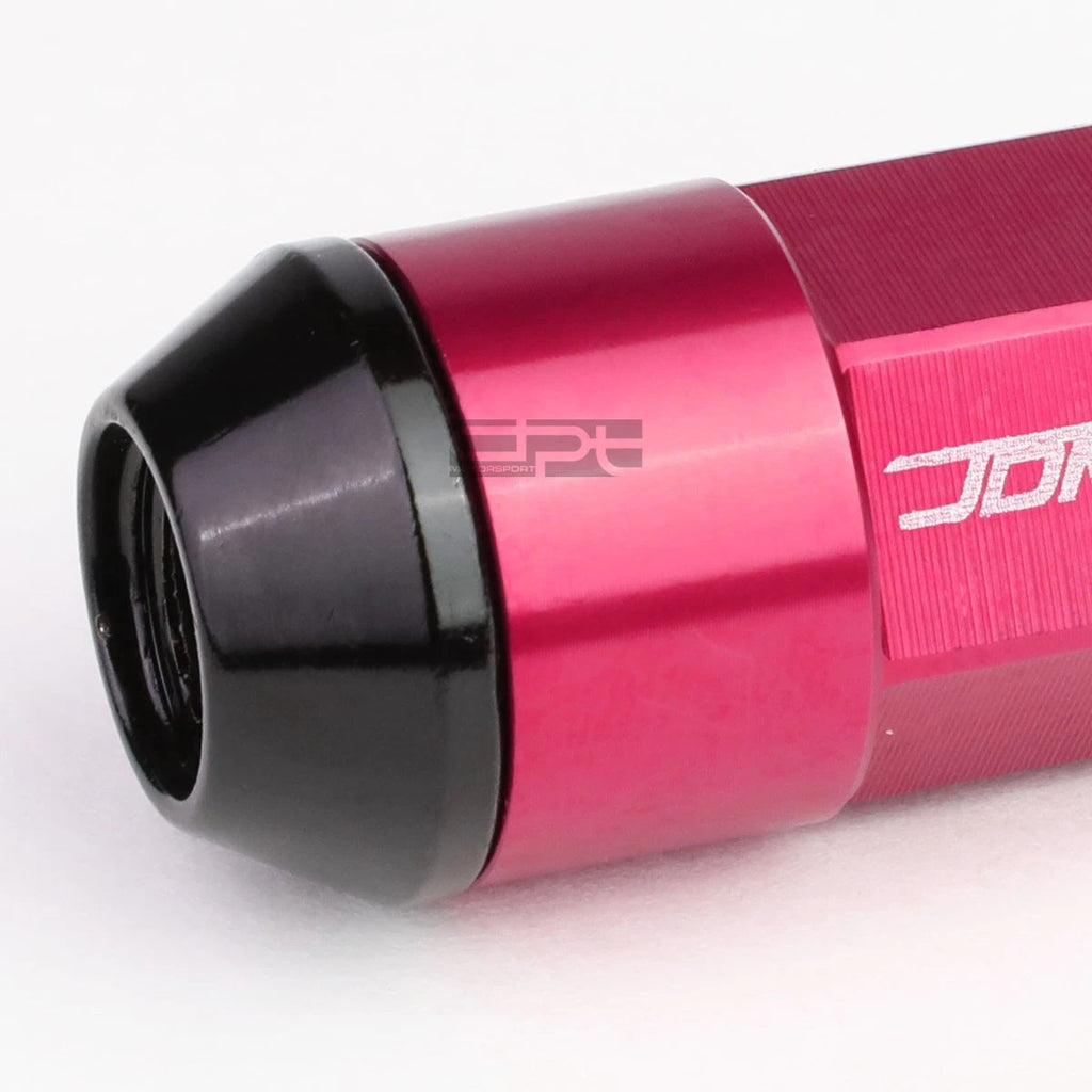 20x M12x1.5 53mm Tall Pink Aluminum Lug Nuts for JDM Vehicles