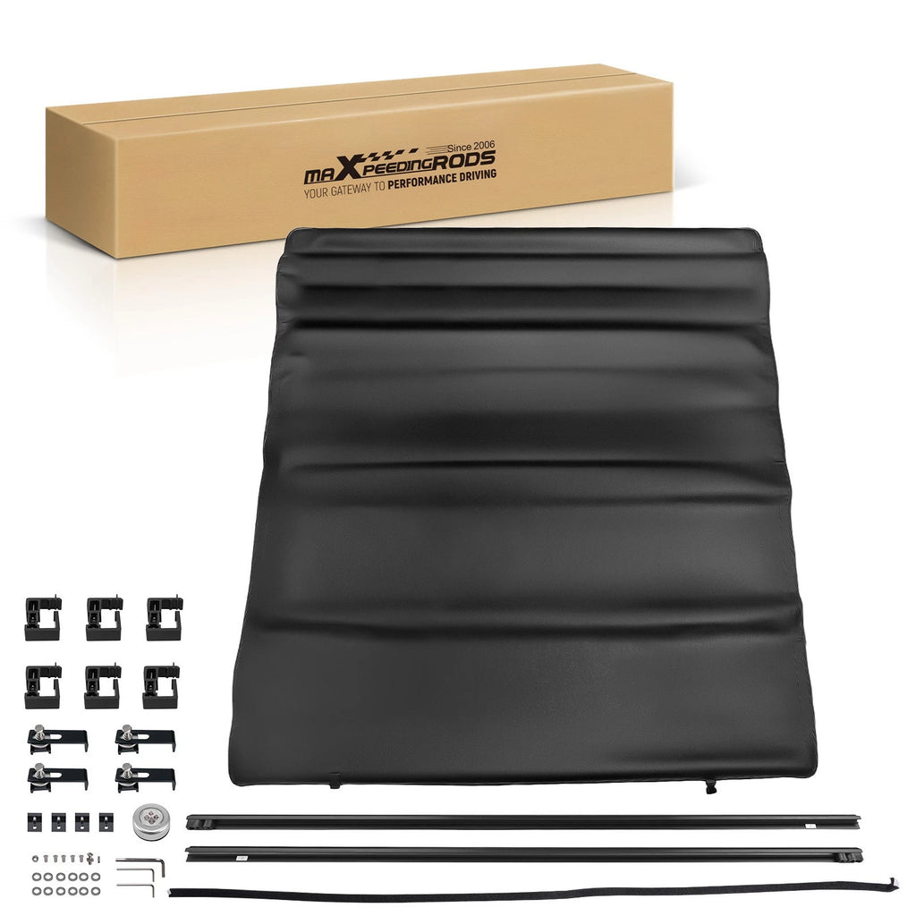 5.5ft PVC Tonneau Cover for Nissan Titan (2017–2024) Roll Up with LED Lamp