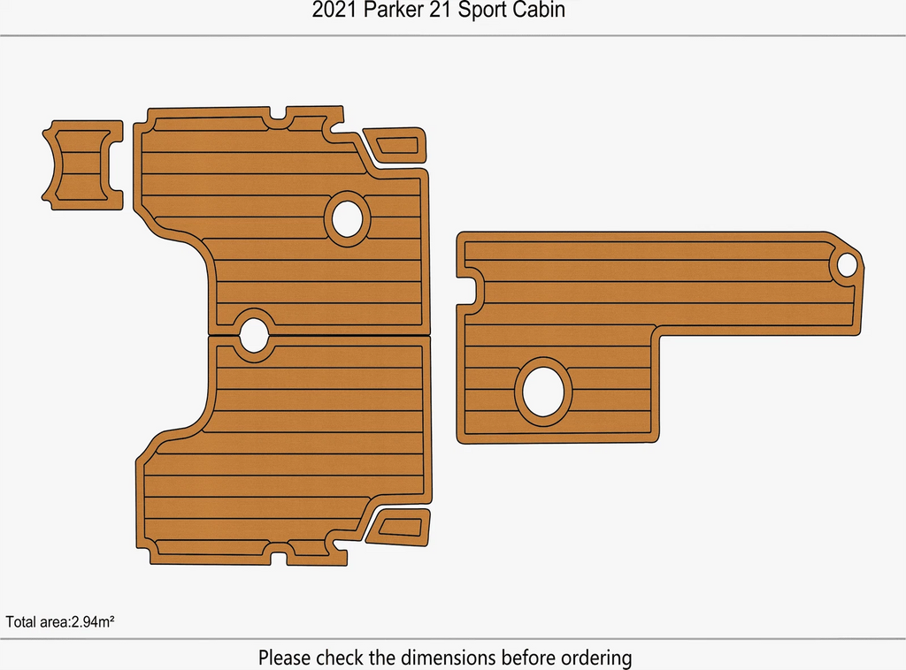 EVA Pads Flooring Mat for Boston Whaler 380 Realm (2020)