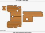 EVA Pads Flooring Mat for Boston Whaler 380 Realm (2020)