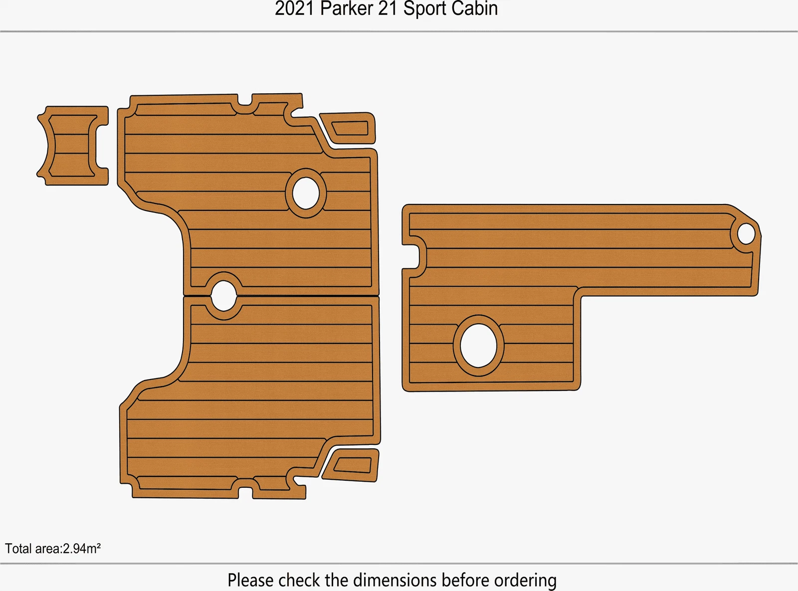 EVA Pads Flooring Mat for Boston Whaler 380 Realm (2020)