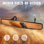 Universal UTV Rearview Mirror with Clamp for Roll Cage (Irregular Convex)