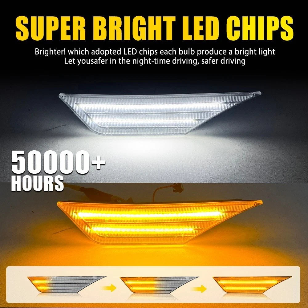 Switchback Sequential Turn Signal LED Side Marker Light for Honda Civic (2016–2021)