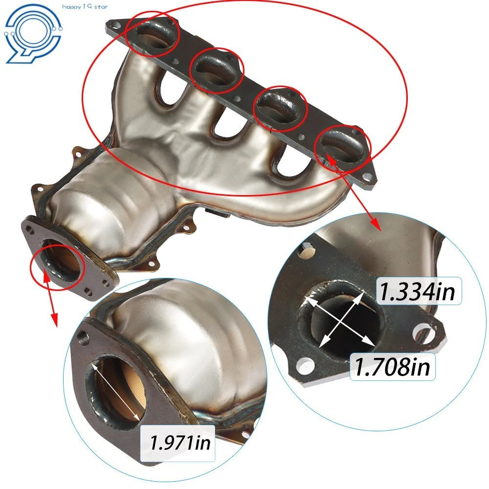 Exhaust Manifold Catalytic Converter Set for Mitsubishi Lancer (2002–2007)