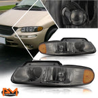 Projector Quad Headlights with Amber Side Smoked for Caravan/Town & Country (1996–1999)