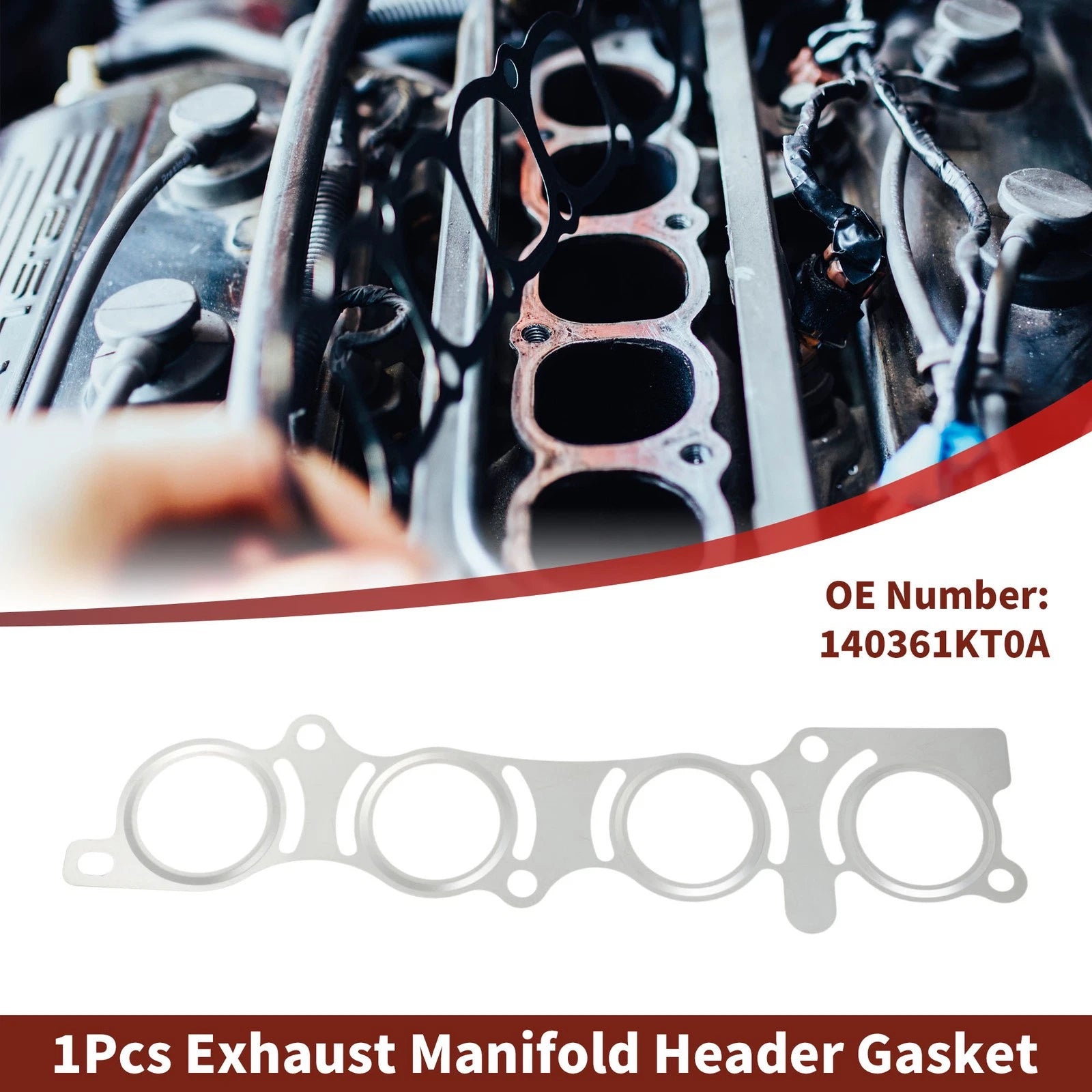 Exhaust Manifold Header Gasket for Nissan Sentra (2005–2021) No. 140361KT0A