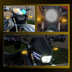 2 LED Turn Signal Indicators for Universal Motorcycles (Waterproof)
