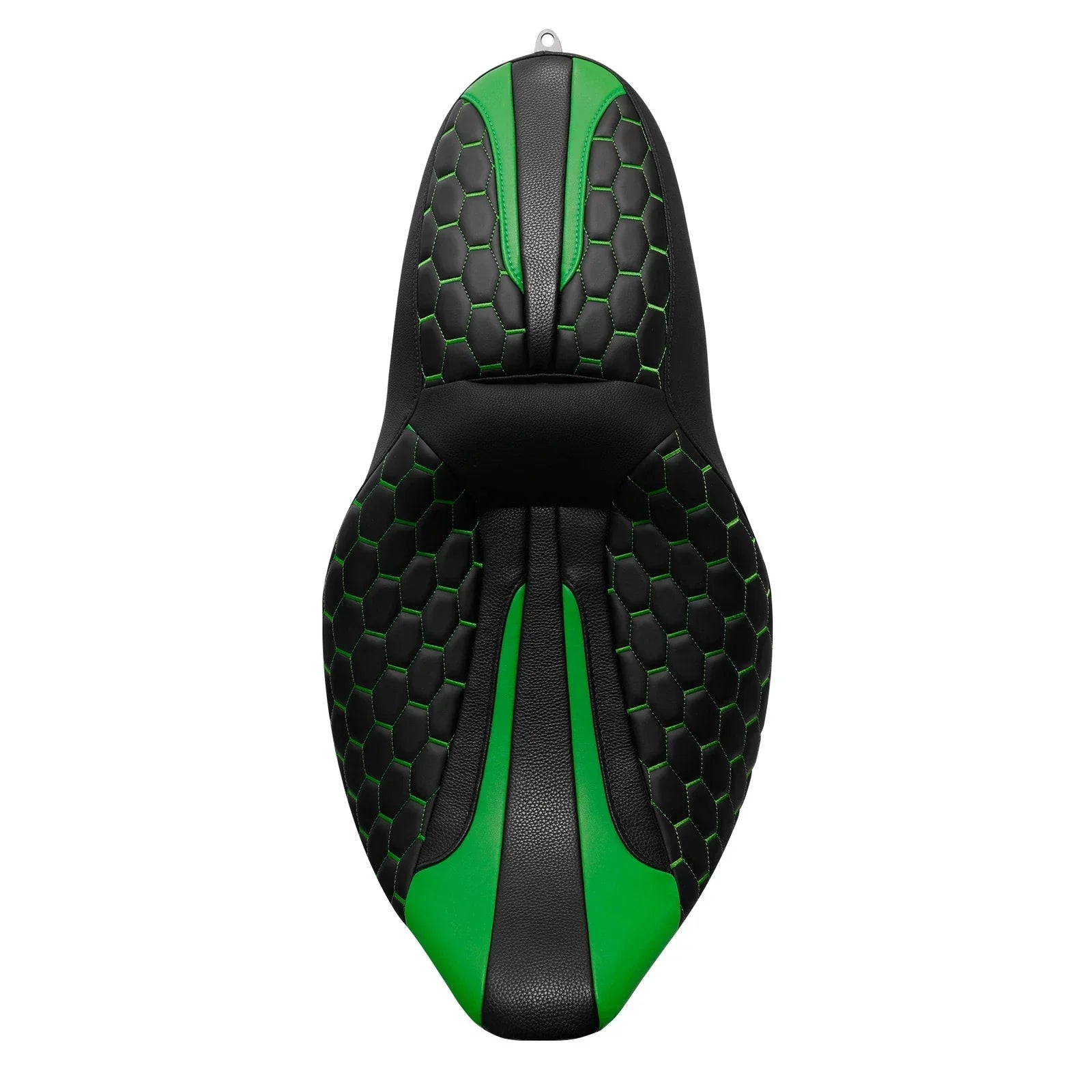 Black Green Driver Passenger Seat for Harley Touring Street Road Glide (09-23)