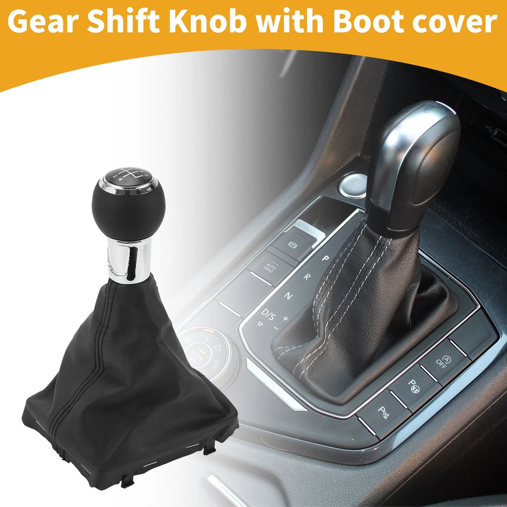 5 Speed Gear Shift Knob with Boot for Audi A3 (2006–2013)
