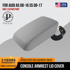 Leather Synthetic Center Console Armrest Cover for Audi A5 (2008–2017)