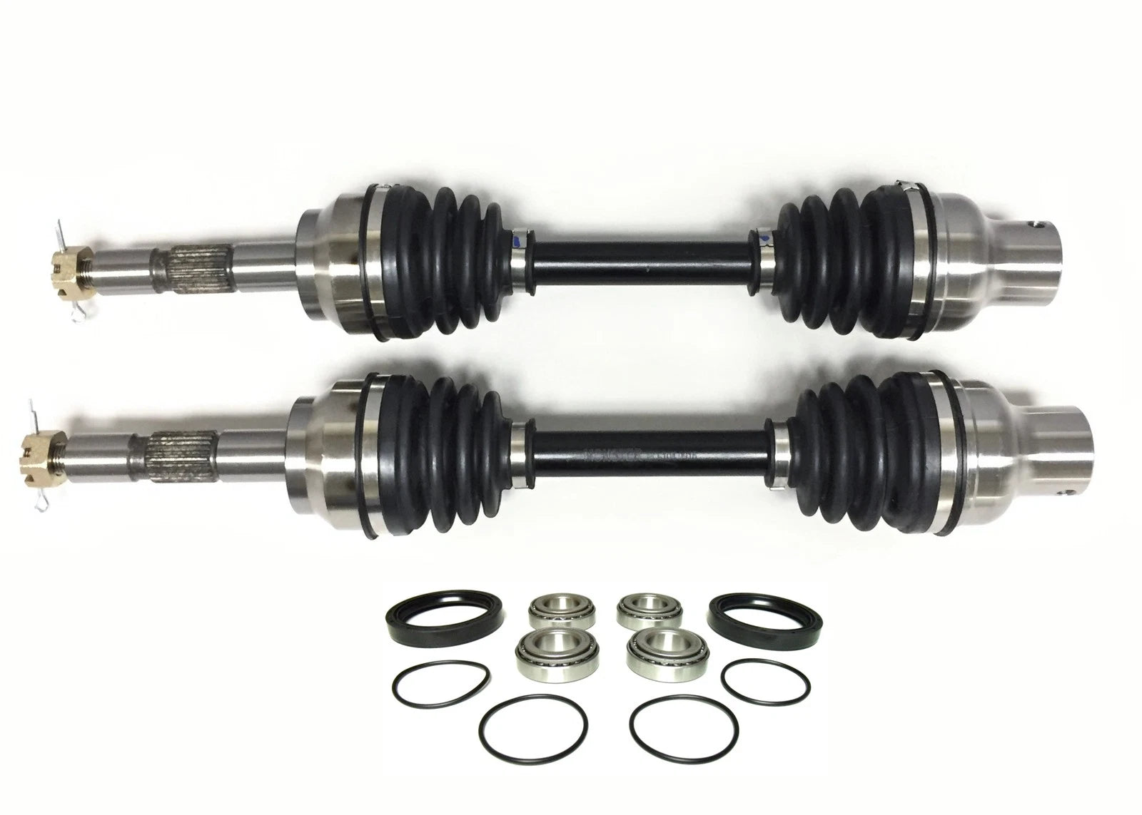 Set of 2 Front CV Axles with Brg Kits for Polaris (1380063, 1380066)