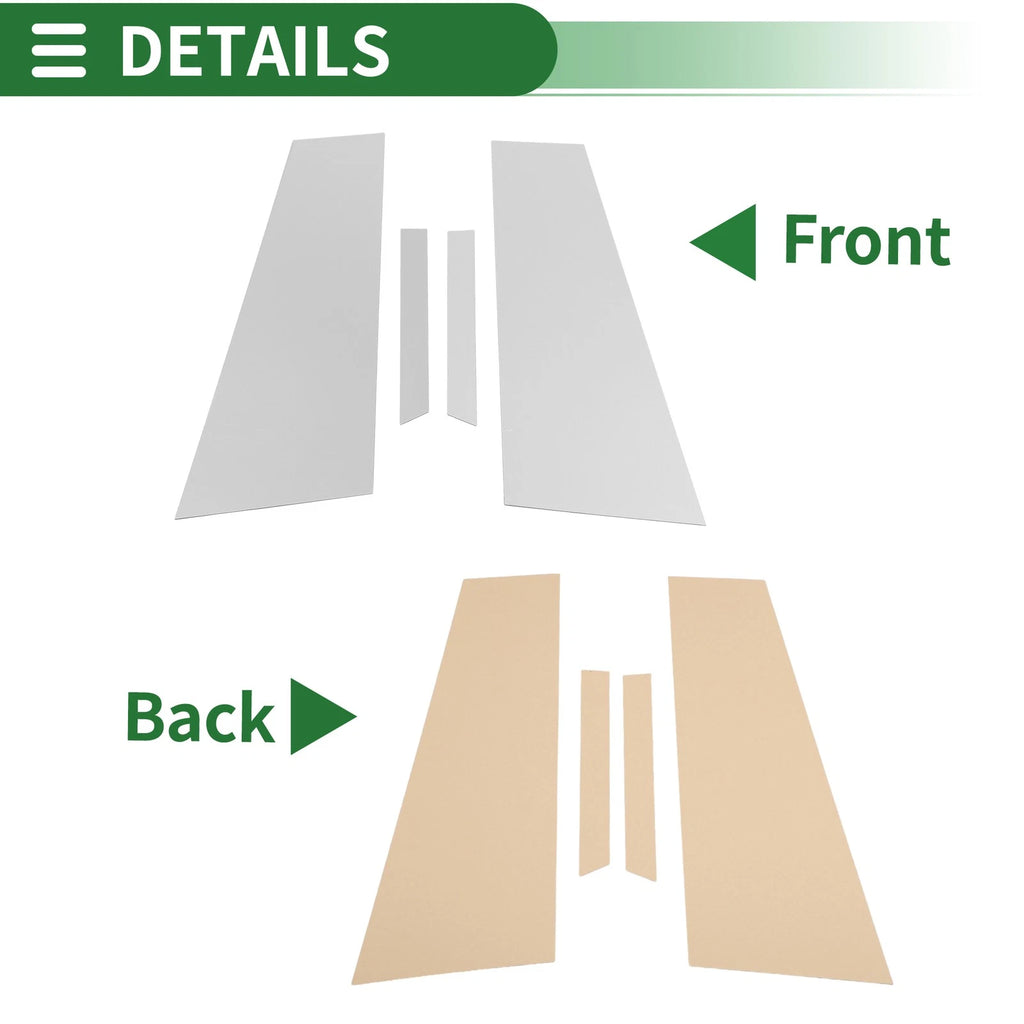 Set of 4 Door Pillar Window Trim for Mercedes CLS (2012–2014) Chrome