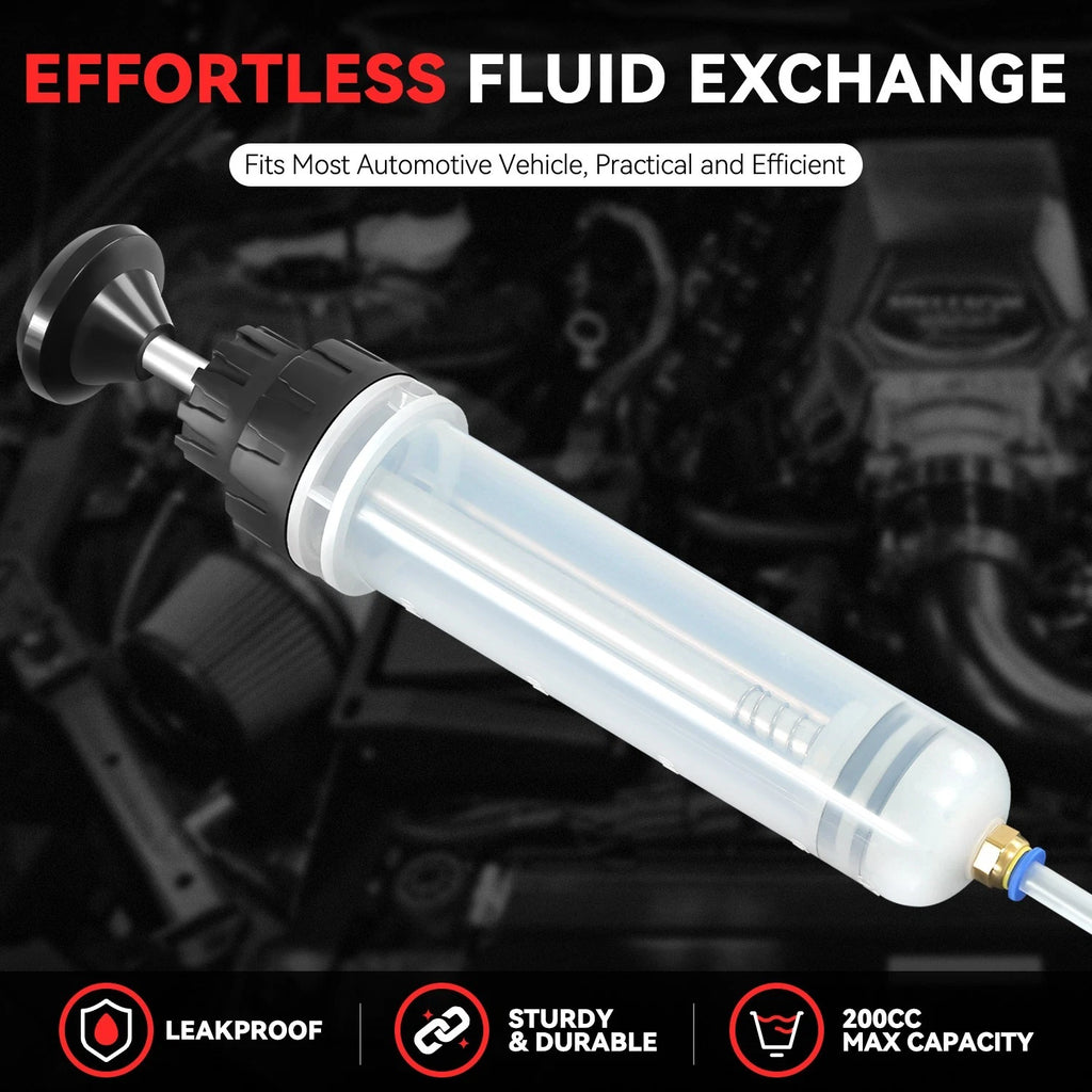 5 Pcs Detachable Fluid Extractor for 200CC Car Boat Brake Oil Exchange