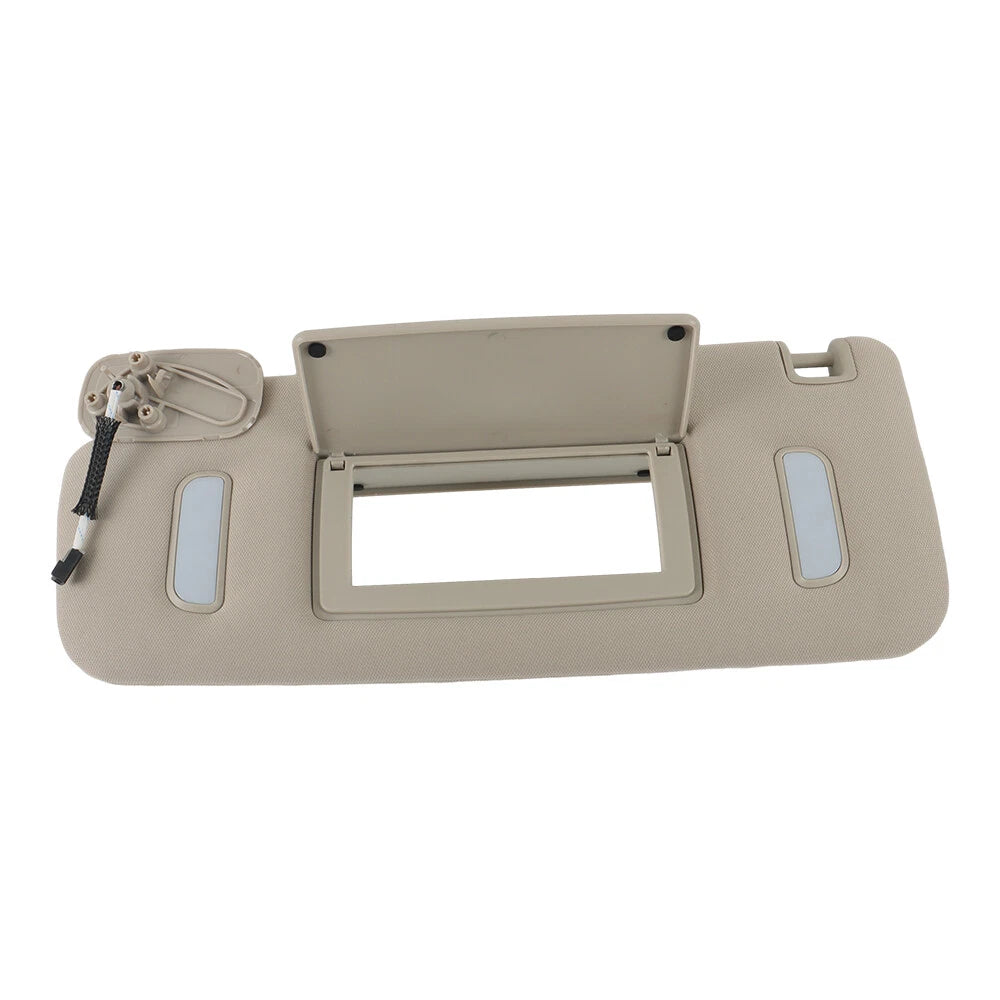 Driver Side Grey Sunvisor for Chevrolet Silverado, Avalanche, GMC Sierra, Yukon (2007–2014)